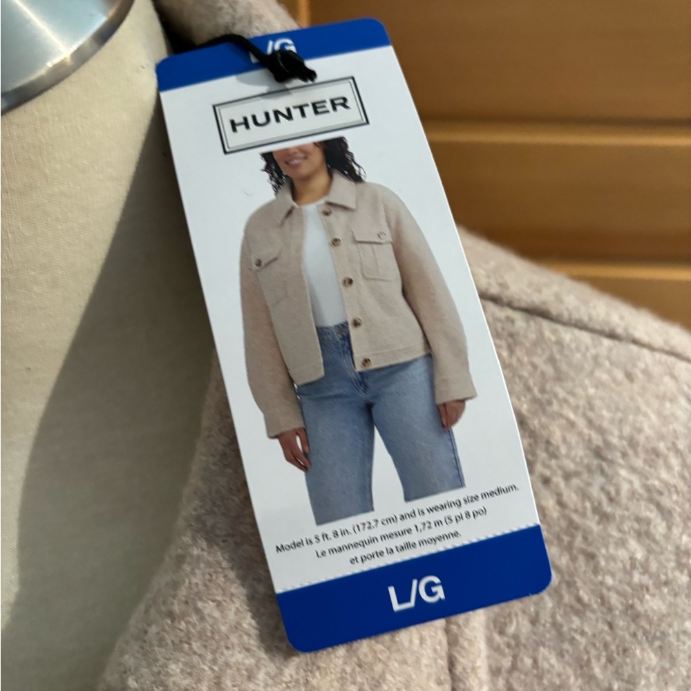Brand new with tags Hunter Tan Jean Jacket with Relaxed Fit